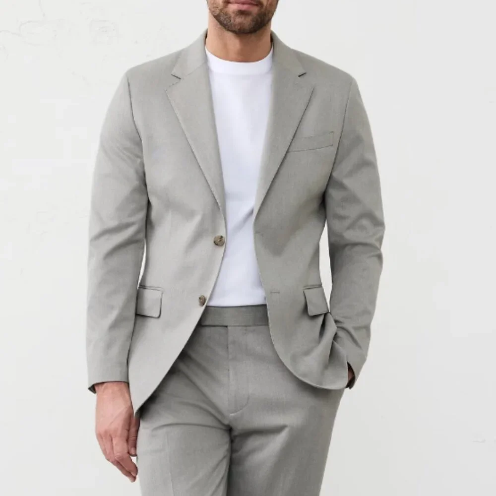 Banana Republic Taupe Tailored-Fit Textured Suit Jacket, 42S, Taupe, NWT